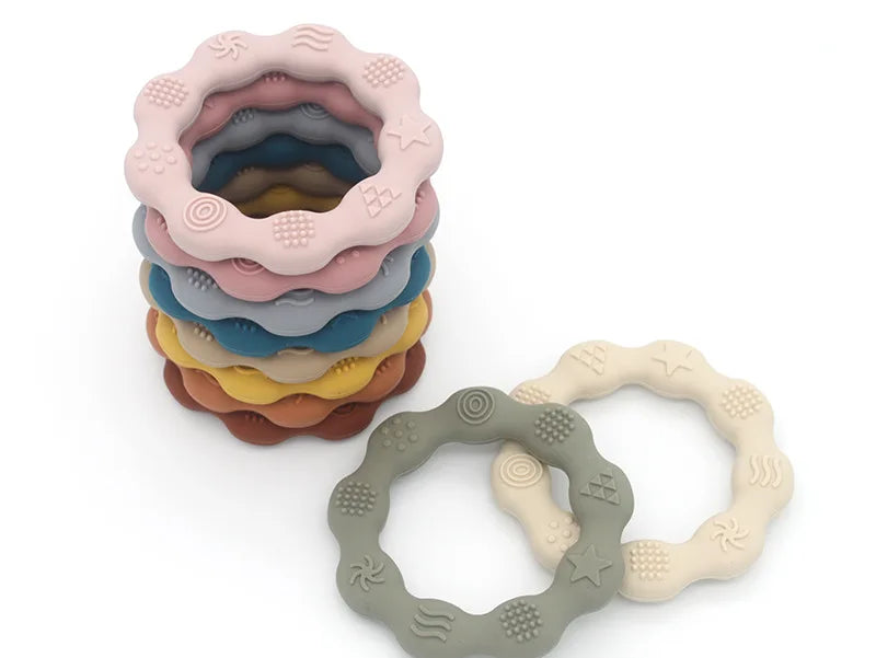 Baby Food Grade Silicone Newborn Grip Teething Toys - PAMU8