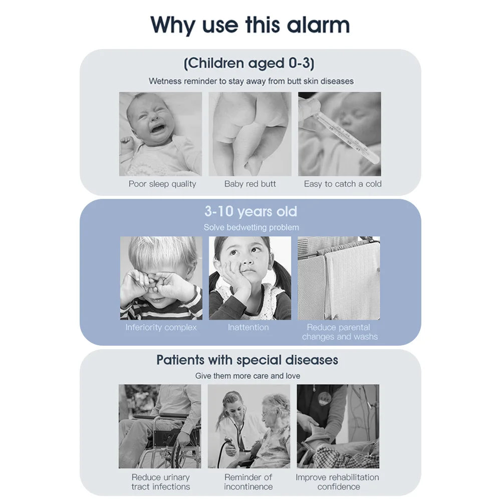 Wireless Bedwetting Pee Alarm