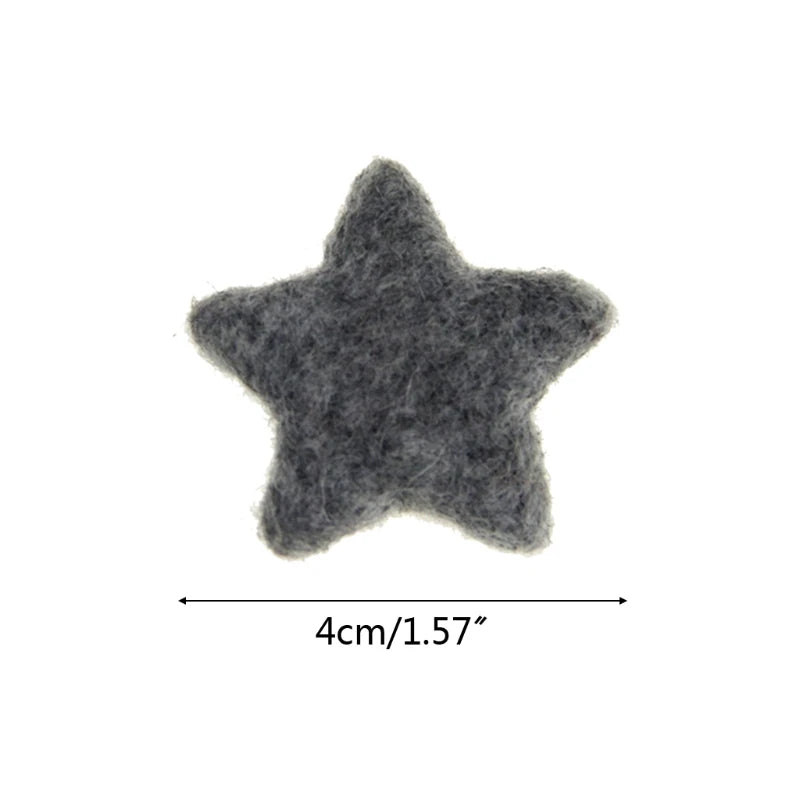 5Pcs Baby Wool Felt Stars Photography Accessories - PAMU8