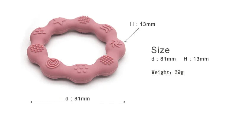 Baby Food Grade Silicone Newborn Grip Teething Toys - PAMU8