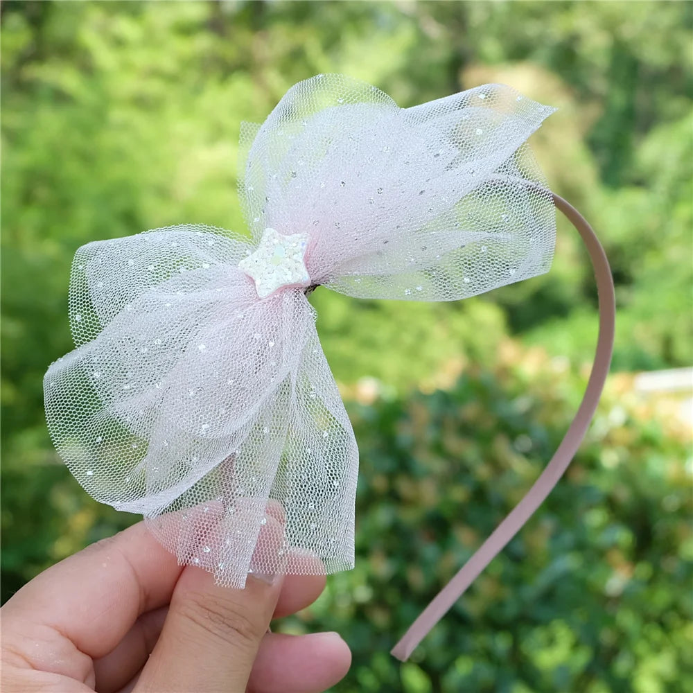 Girls Shiny Bows Hairband