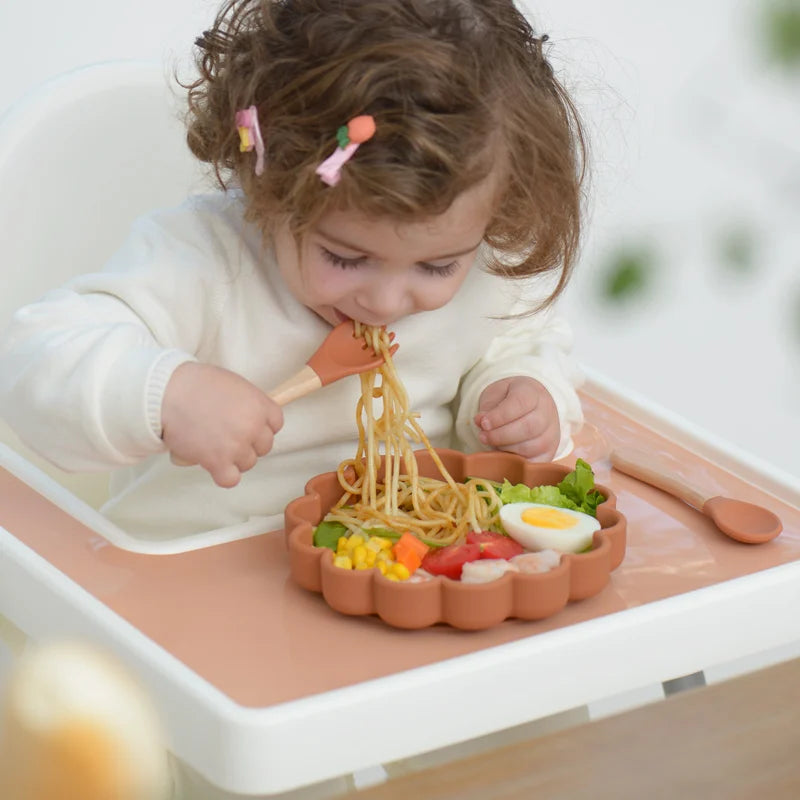 Pure Color Placemat Feeding Solid Food Dining Plate Placemat - PAMU8