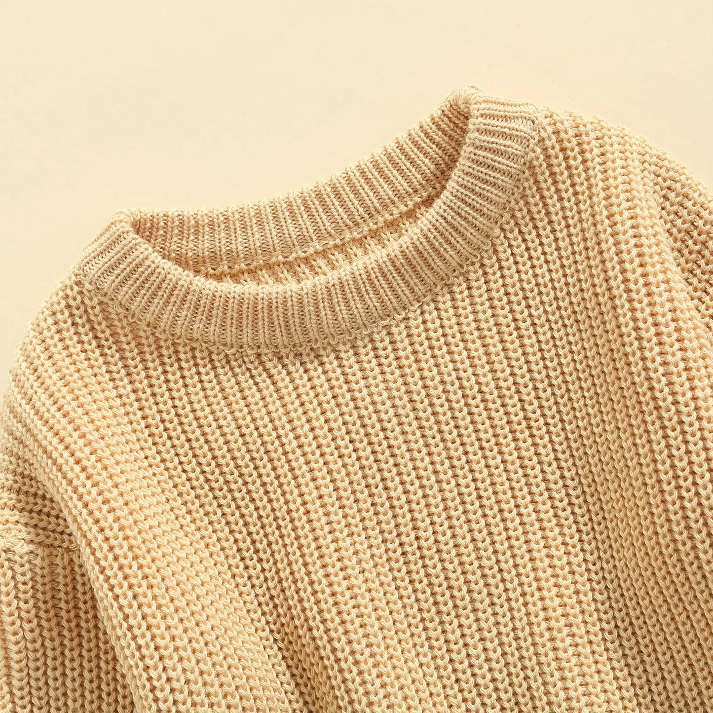 Newborn Knitwear Long Sleeve Cotton Pullover Tops - PAMU8