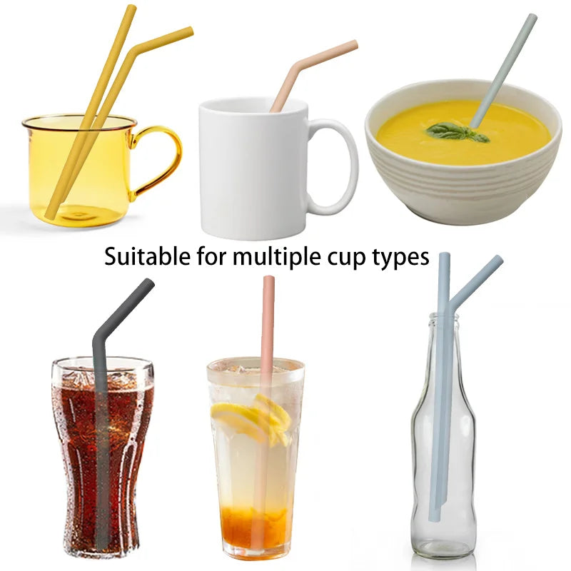 Foldable Silicone Straws For Cup