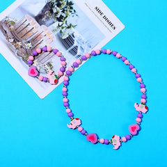 Cute Cartoon Kids Necklace Bracelet Set | PAMU8