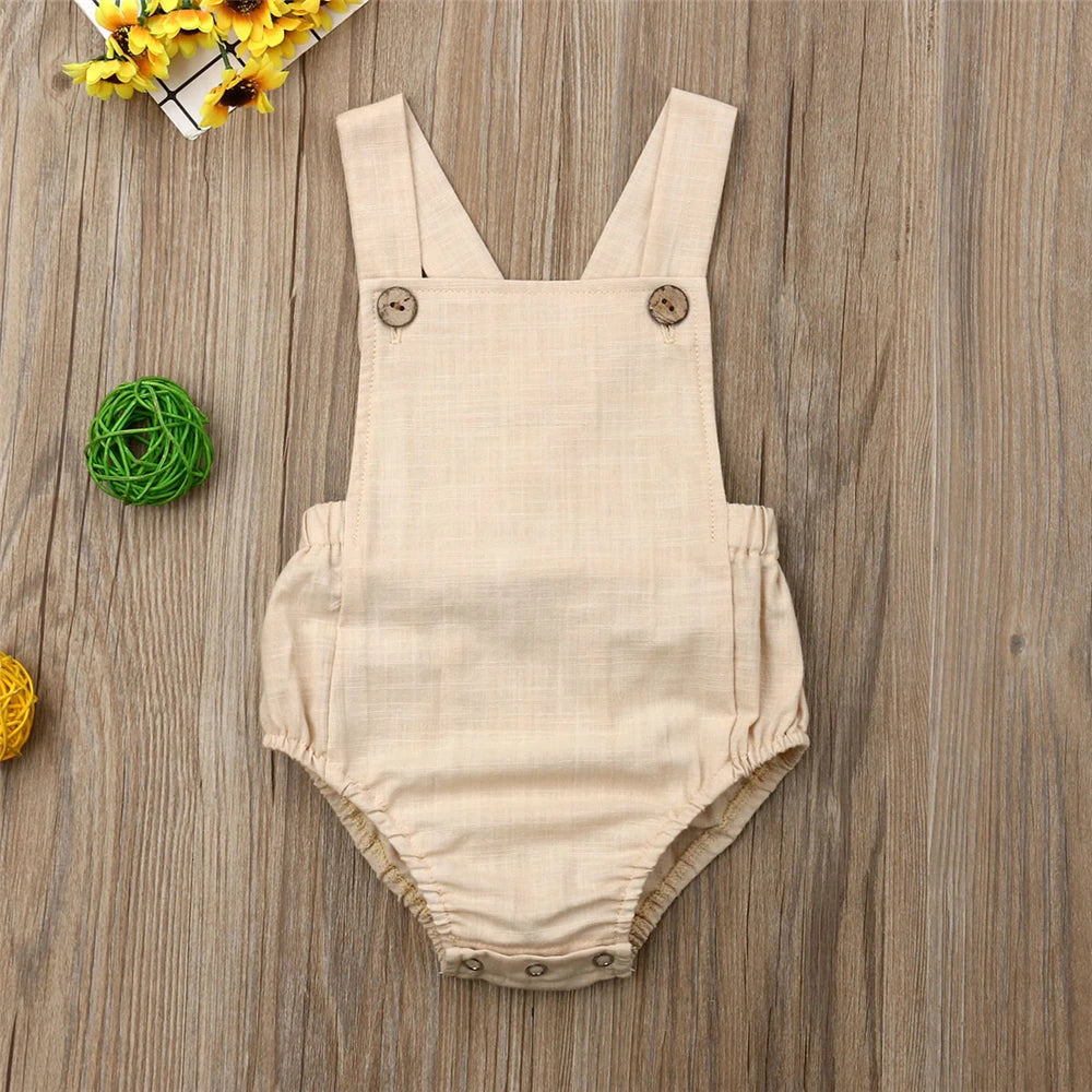 Casual Baby Sleeveless Jumpsuits