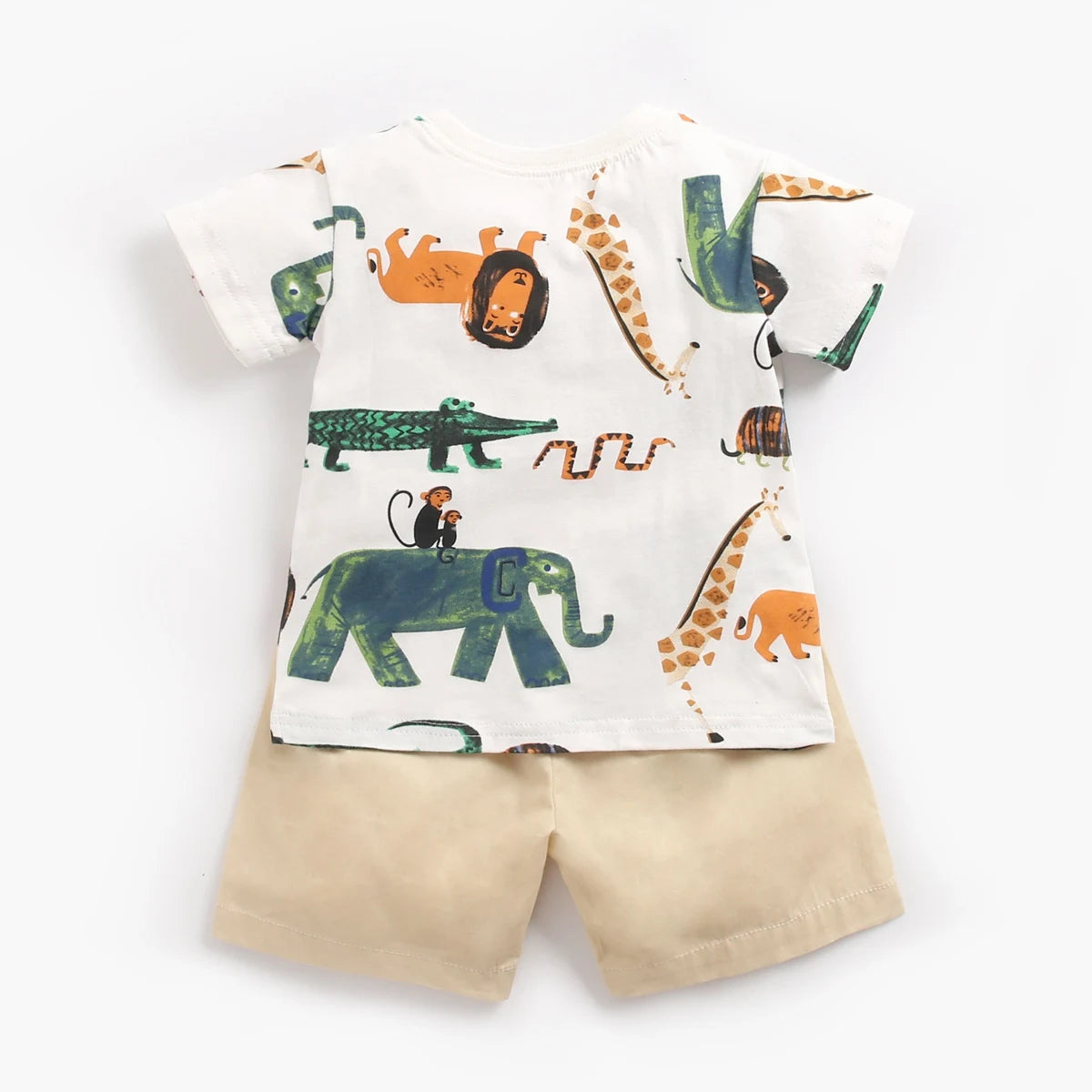 Cotton Short Sleeve Tops+Shorts