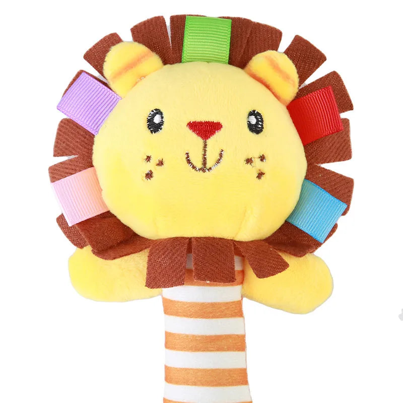 Cartoon Animal Baby Plush Rattle Baby Toy - PAMU8