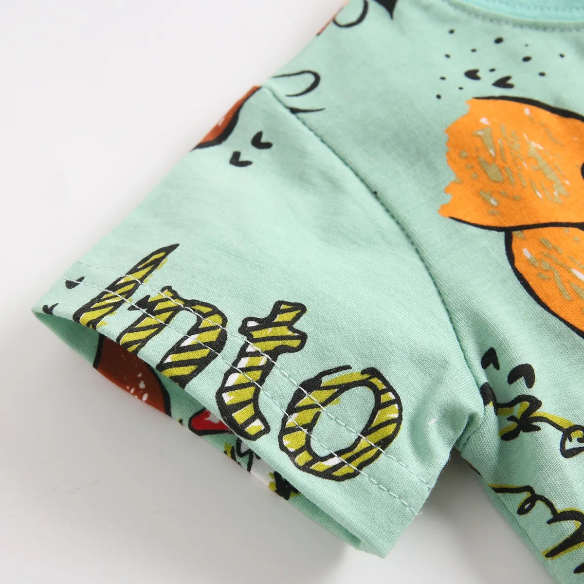 Cotton Short Sleeve Tops+Shorts
