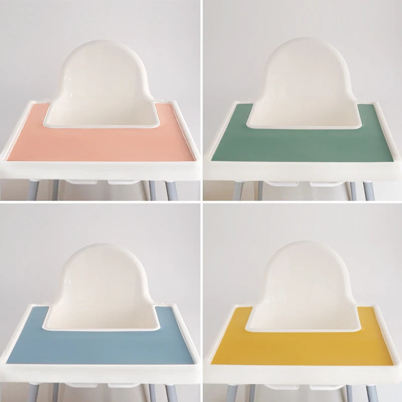 Pure Color Placemat Feeding Solid Food Dining Plate Placemat - PAMU8