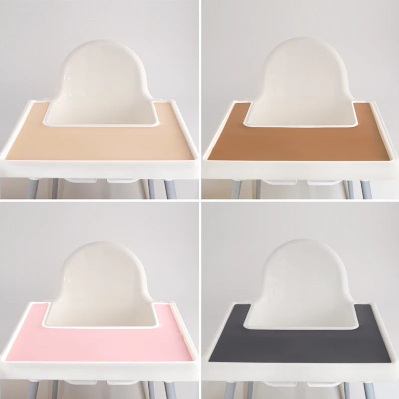 Pure Color Placemat Feeding Solid Food Dining Plate Placemat - PAMU8