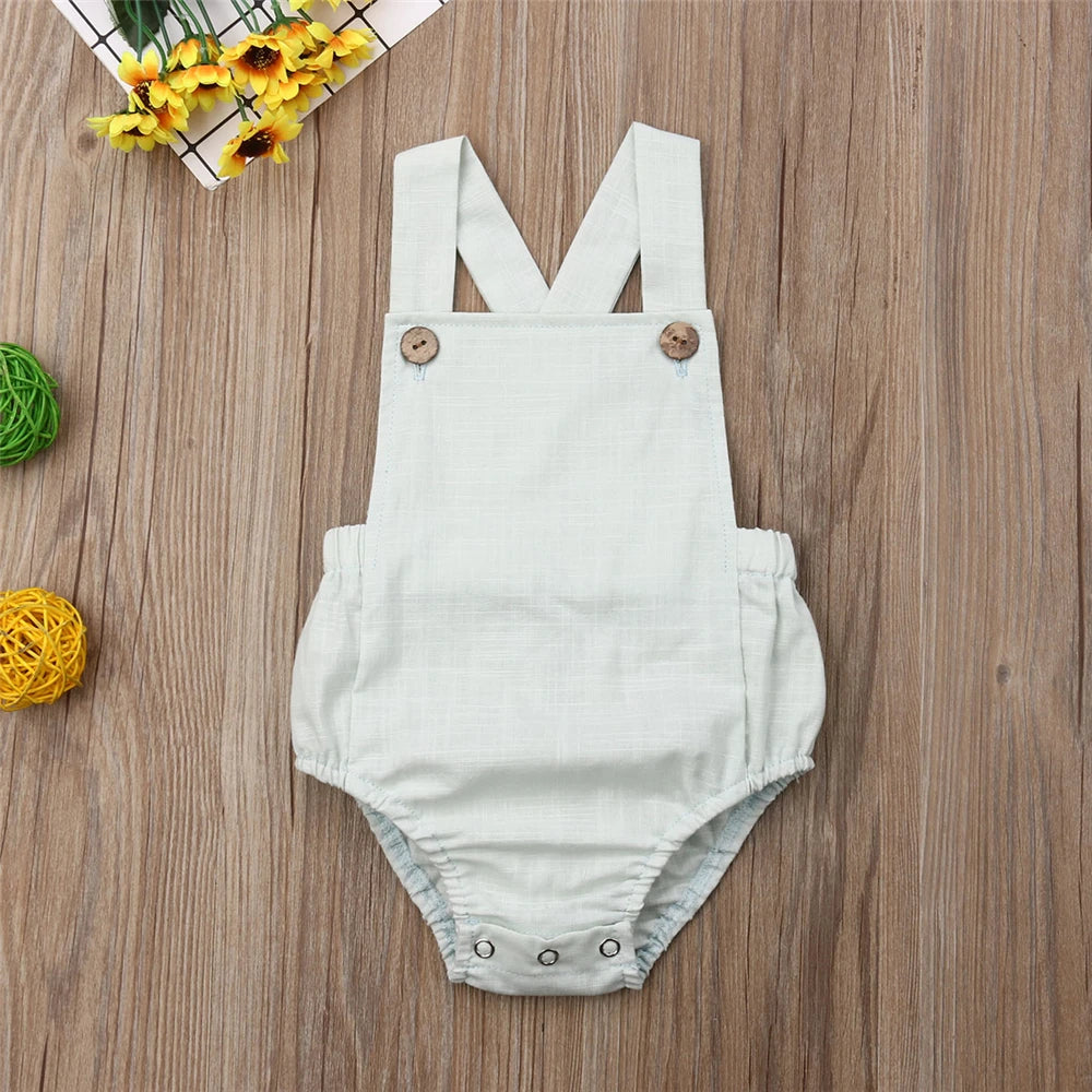 Casual Baby Sleeveless Jumpsuits