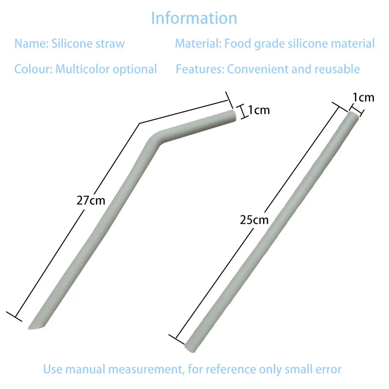 Foldable Silicone Straws For Cup