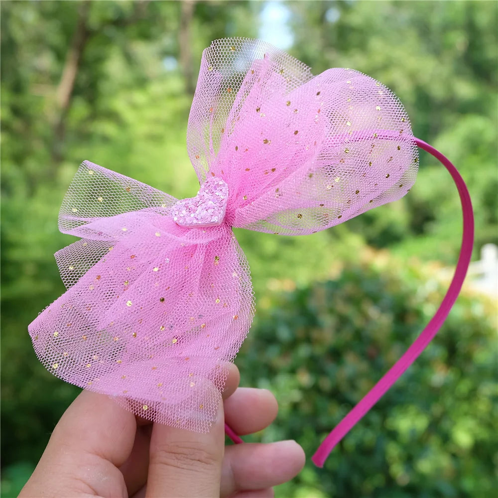 Girls Shiny Bows Hairband