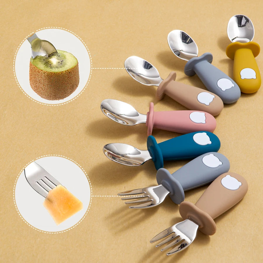 Baby Feeding Stainless Utensil Children's Tableware - PAMU8