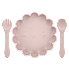 Baby Plate, Spoon and Fork Set, 3-Piece Feeding Kit