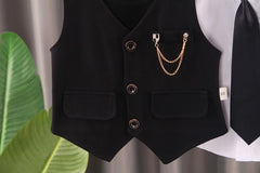 Baby Boys' Formal Suit Set, Vest Shirt and Pants