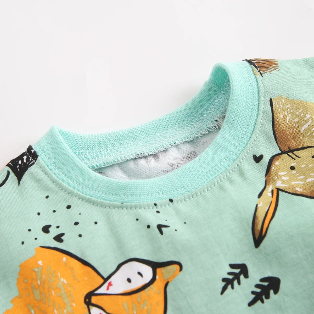 Cotton Short Sleeve Tops+Shorts