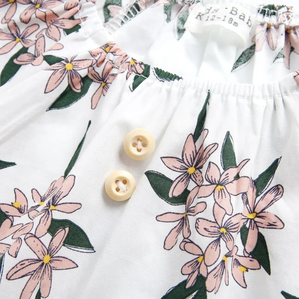 Floral Cotton Girls Bodysuits