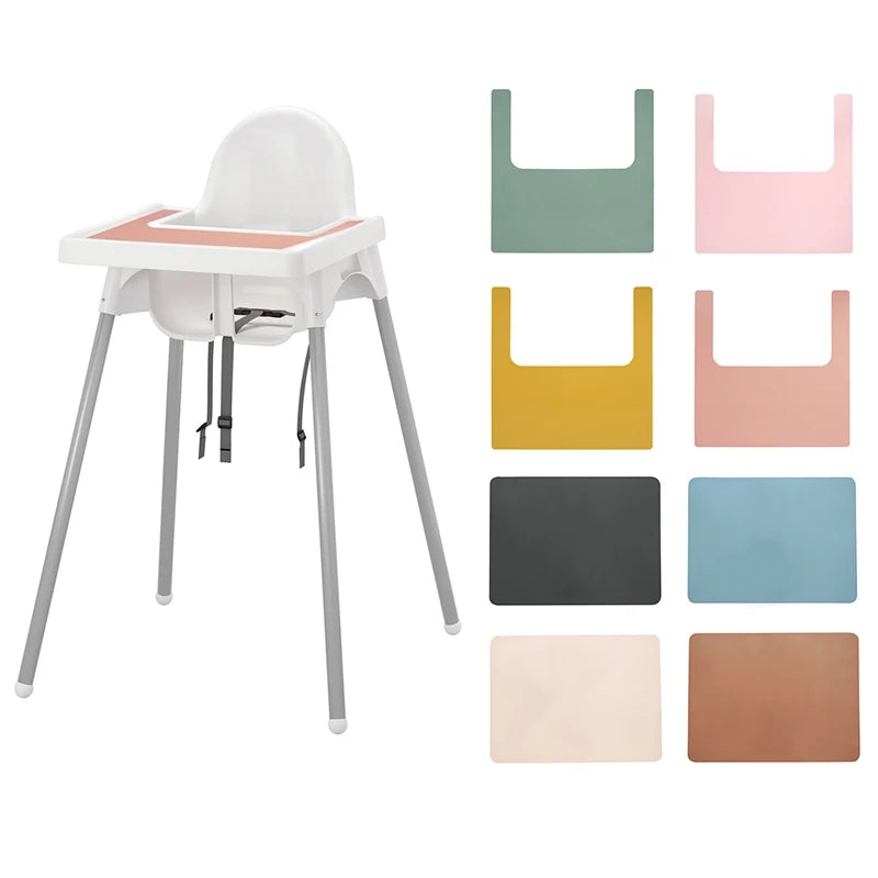 Pure Color Placemat Feeding Solid Food Dining Plate Placemat - PAMU8