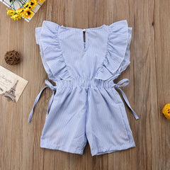 Baby Girl Floral Ruffle Romper Outfit | PAMU8