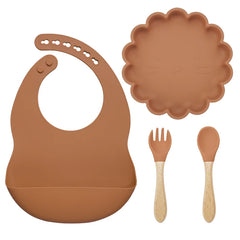 Baby Plate, Spoon and Fork Set, 3-Piece Feeding Kit