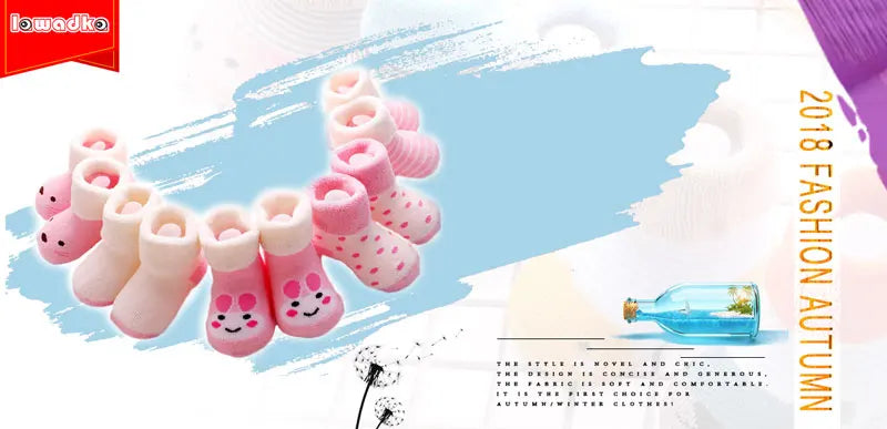 Baby Socks 3D Embroidery Cartoon