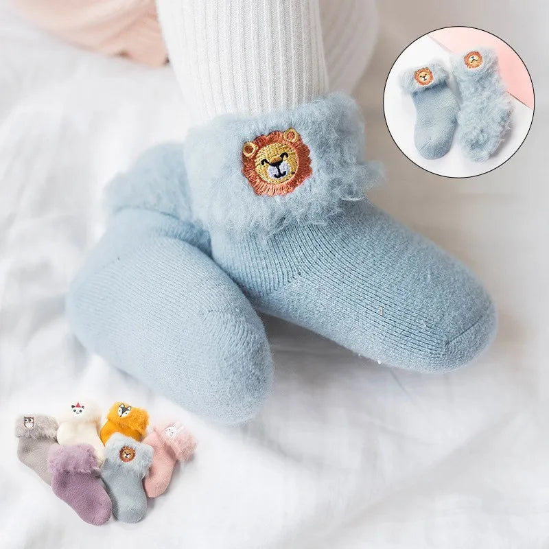 Baby Socks 3D Embroidery Cartoon