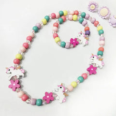 Cute Cartoon Kids Necklace Bracelet Set | PAMU8