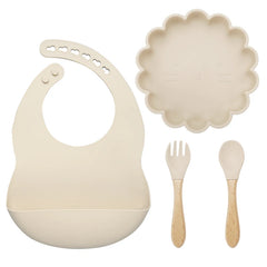 Baby Plate, Spoon and Fork Set, 3-Piece Feeding Kit