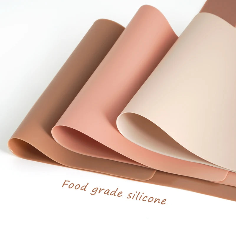 Pure Color Placemat Feeding Solid Food Dining Plate Placemat - PAMU8