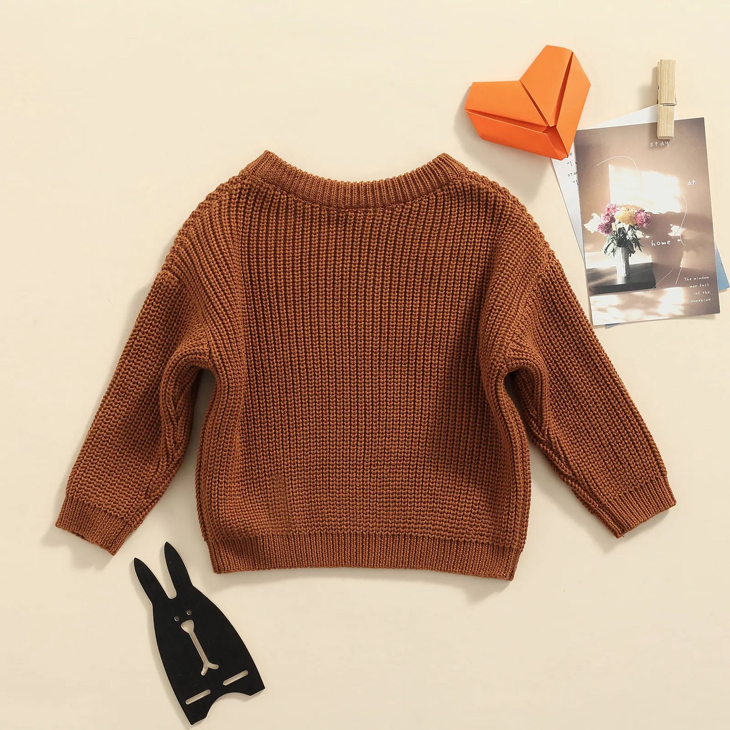Newborn Knitwear Long Sleeve Cotton Pullover Tops - PAMU8