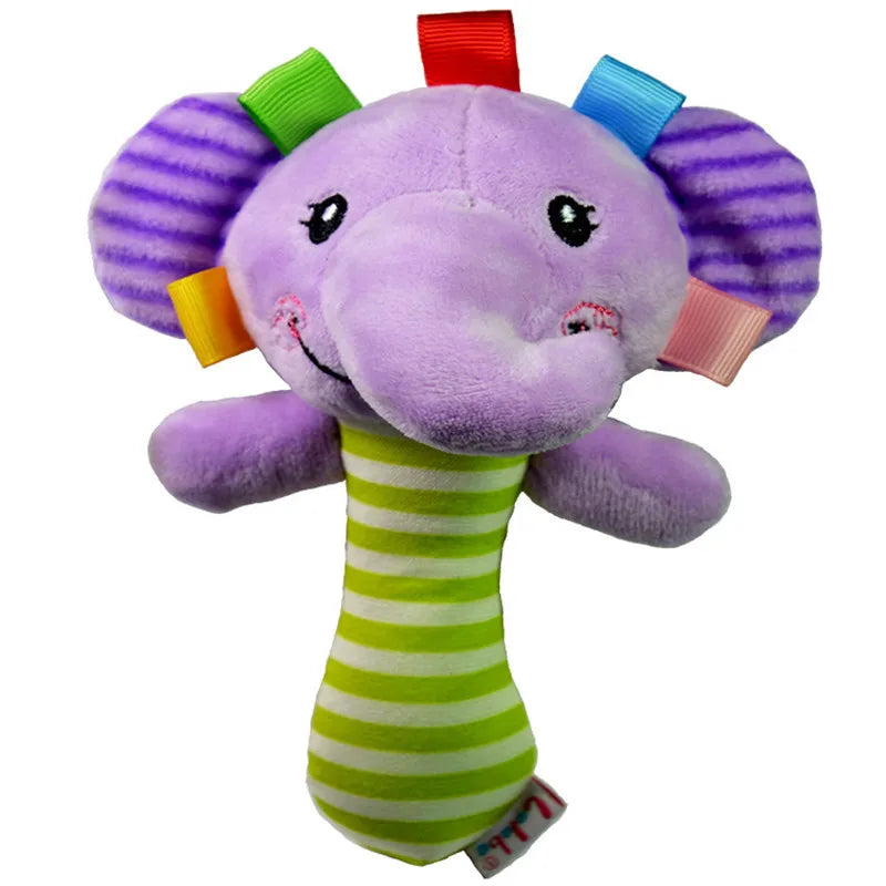 Cartoon Animal Baby Plush Rattle Baby Toy - PAMU8