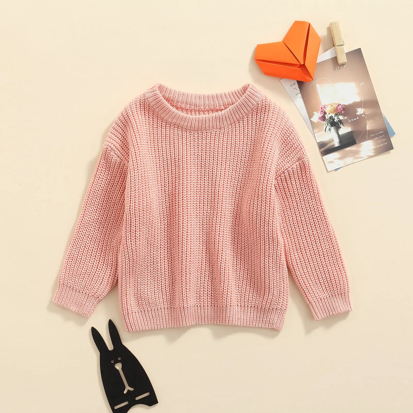 Newborn Knitwear Long Sleeve Cotton Pullover Tops - PAMU8