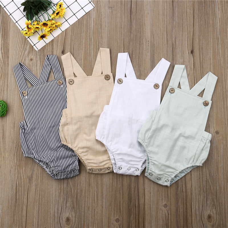 Casual Baby Sleeveless Jumpsuits