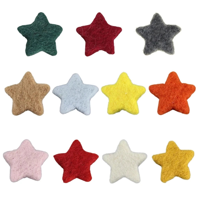 5Pcs Baby Wool Felt Stars Photography Accessories - PAMU8