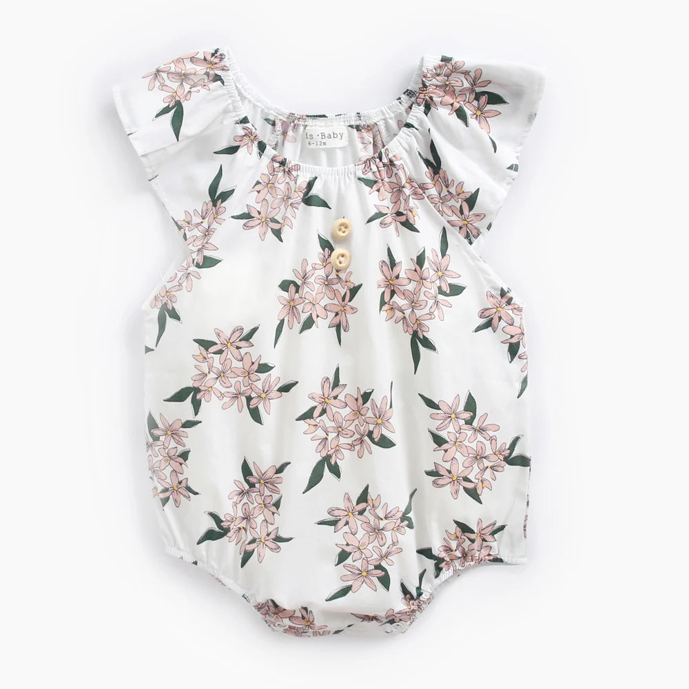Floral Cotton Girls Bodysuits