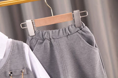 Baby Boys' Formal Suit Set, Vest Shirt and Pants