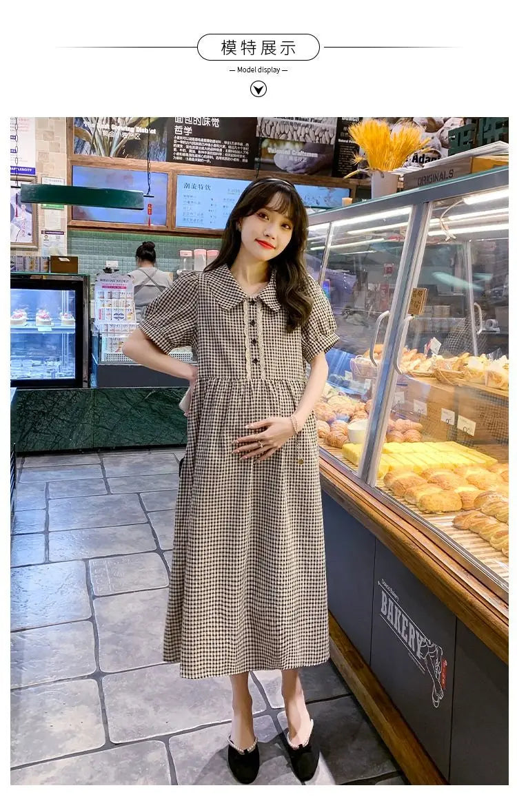 New Maternity Plaid Dresses