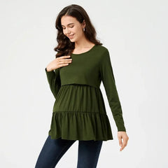Round Neck Nursing Top