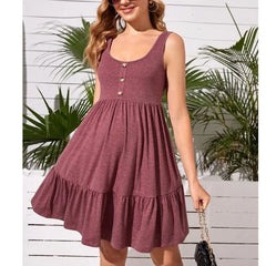 Button Maternity Dress