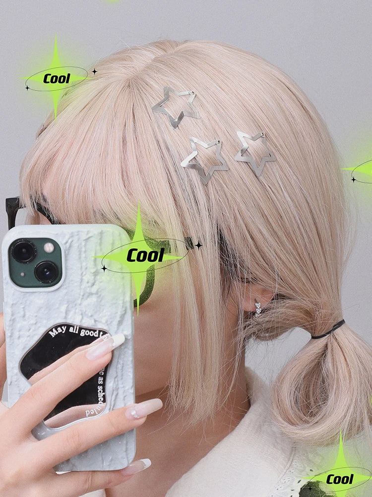 Silver Star BB Hair Clips