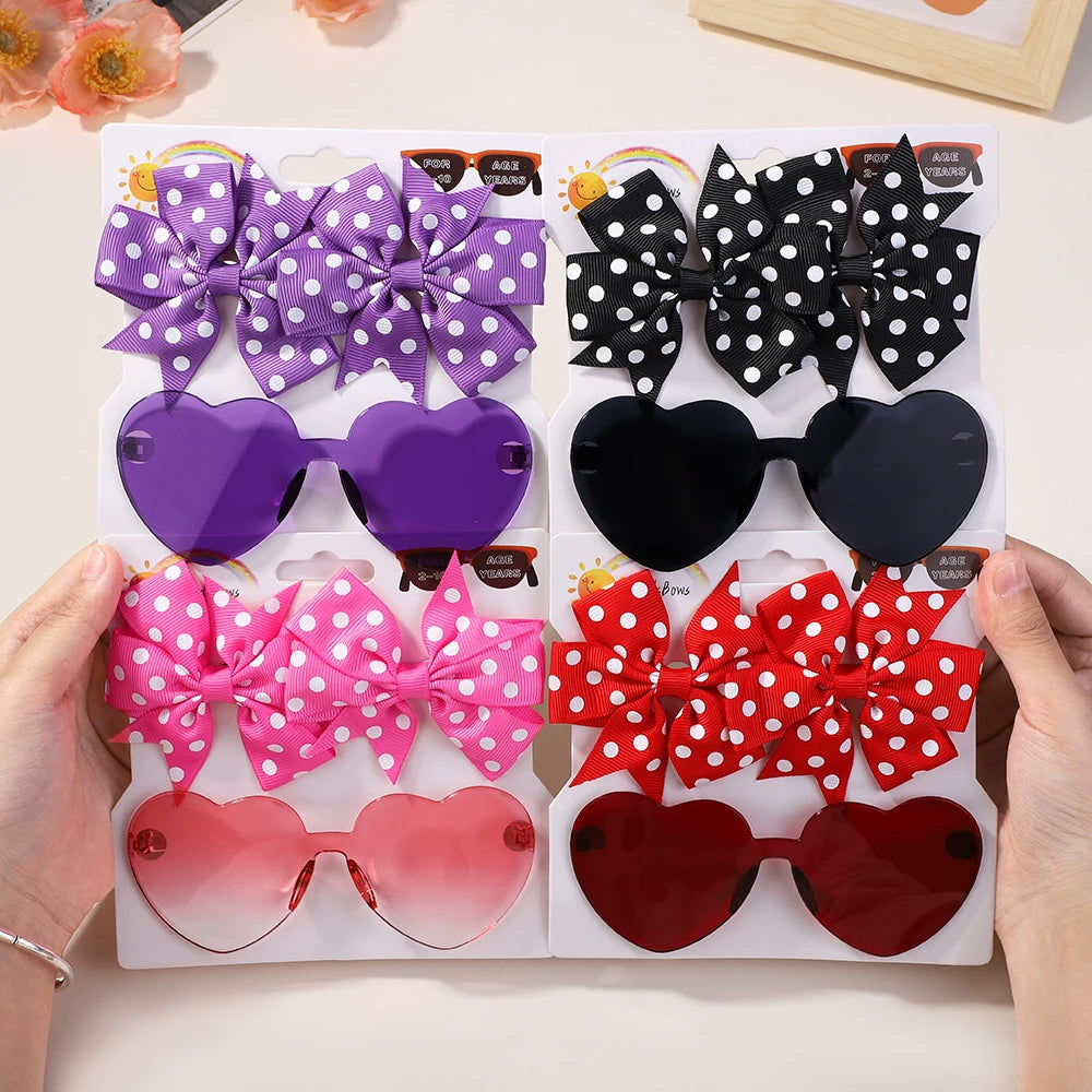 Headwear sunglasses set