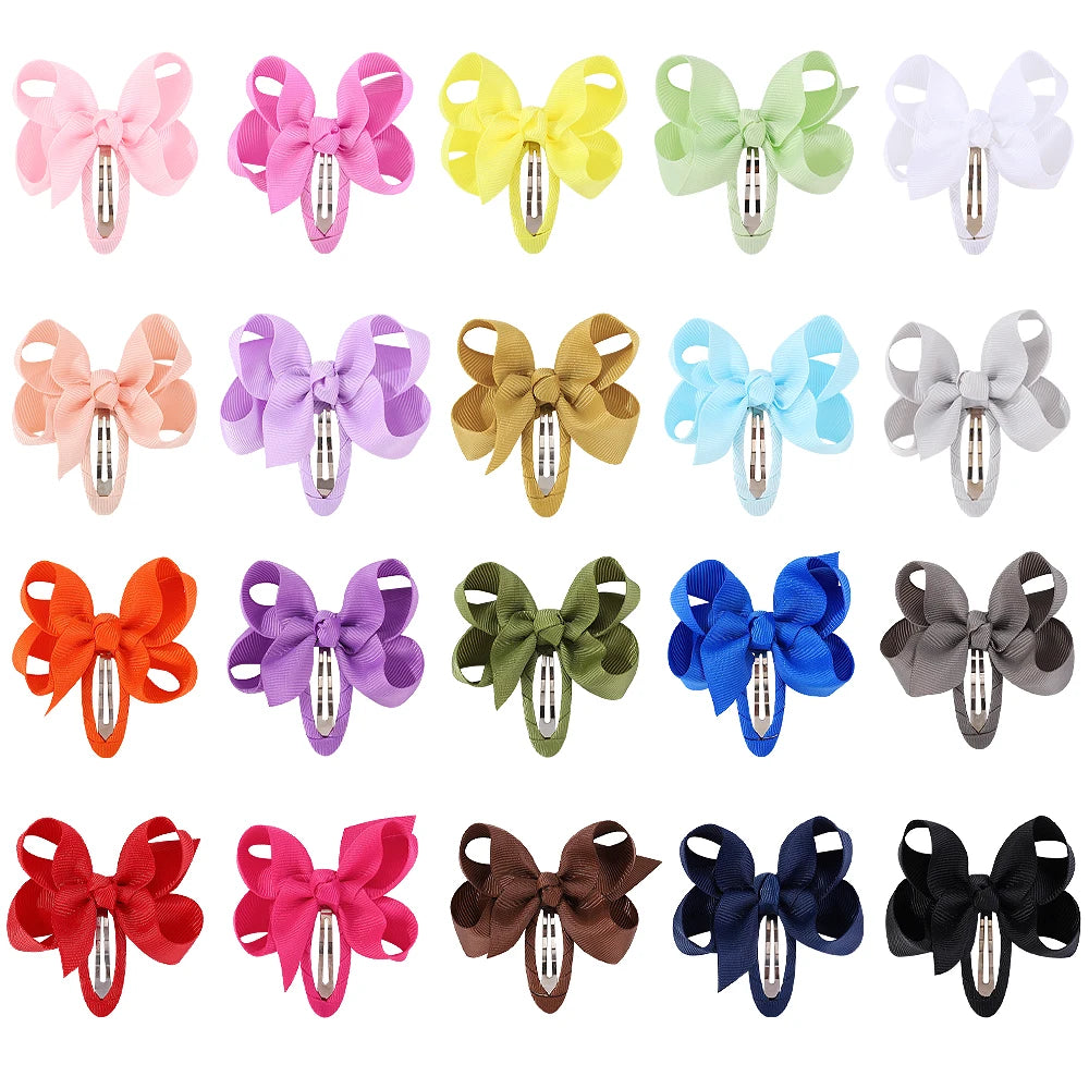 2Pcs Solid Bow Clips