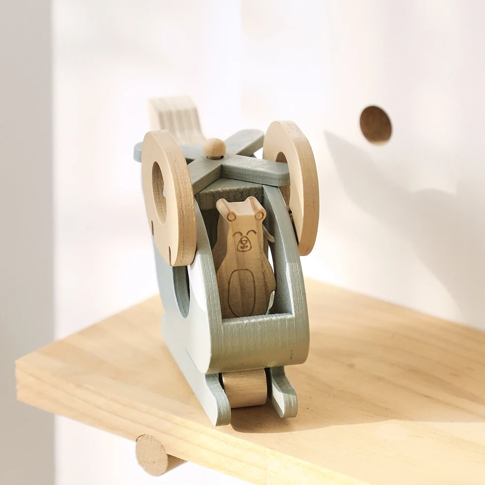 Wooden Plane Helicopter Toys