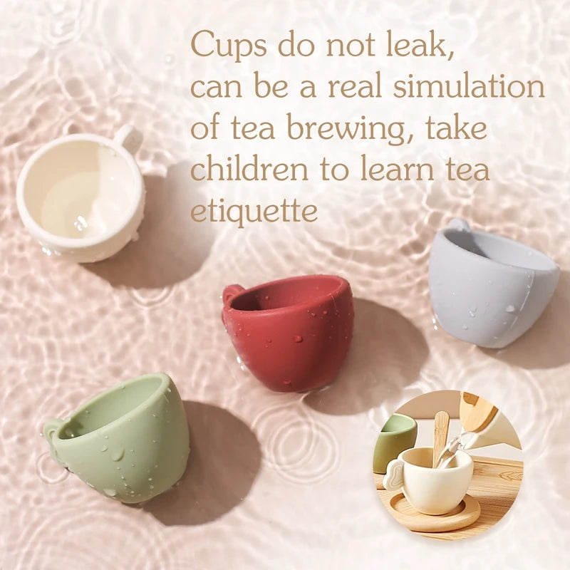 Tea Set Wooden Pretend Play Toys