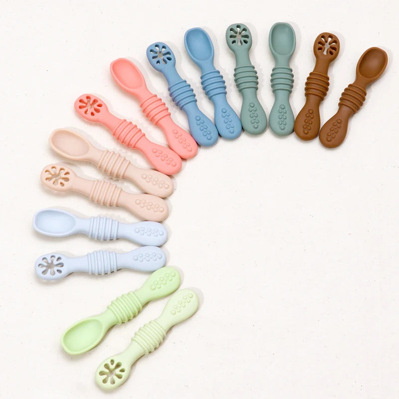 2PCS Cutlery Training Spoon