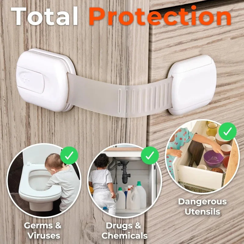 Child Safety Strap Locks with Adjustable Latches - PAMU8