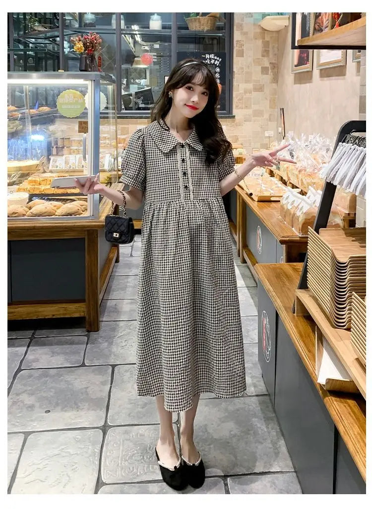 New Maternity Plaid Dresses