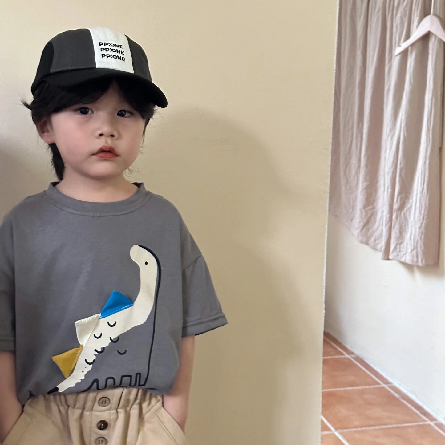 Dinosaur Half Sleeve Shirt - PAMU8